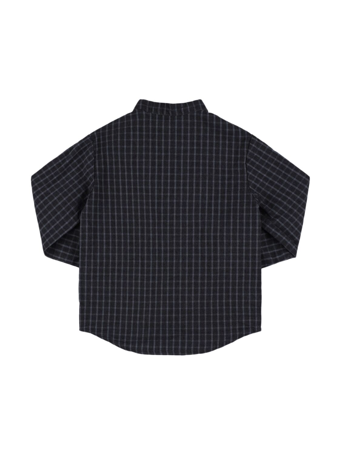 BABE AND TESS MANDARIN COLLAR COTTON SHIRT 
