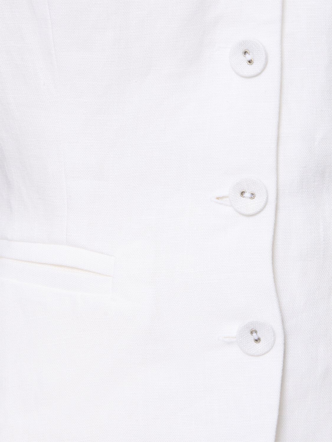 Shop Reformation Tate Linen Top In White
