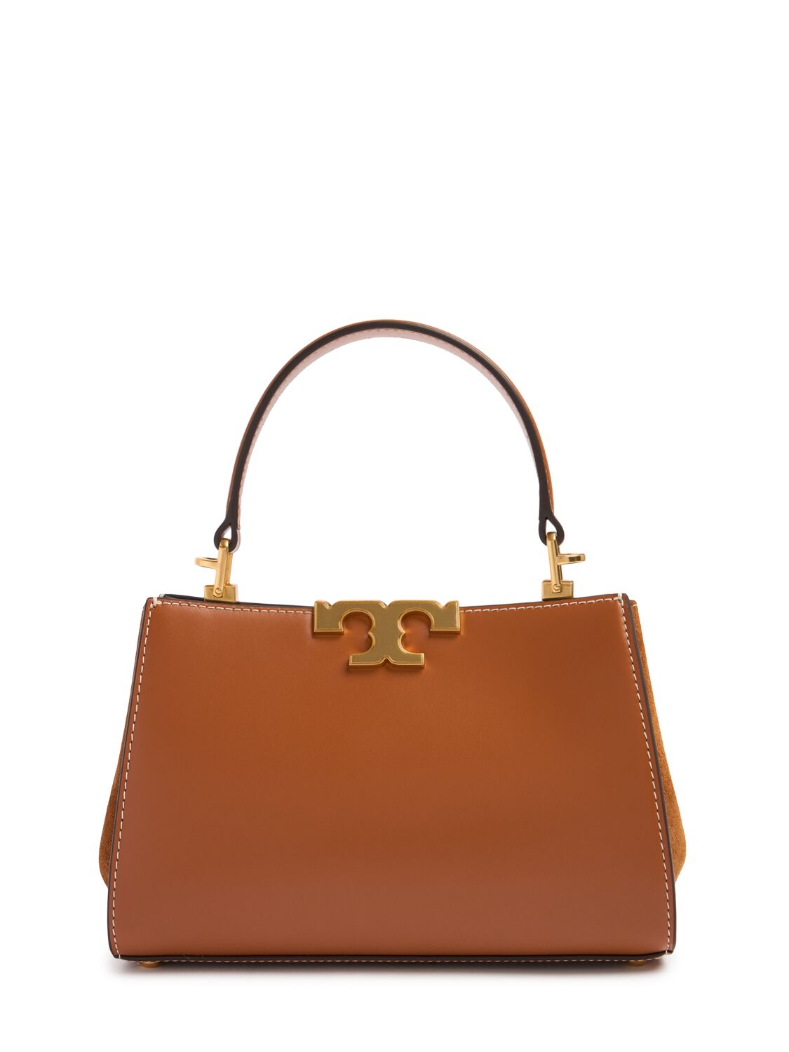 Tory Burch Eleanor Mini Leather Habdbag In Whiskey