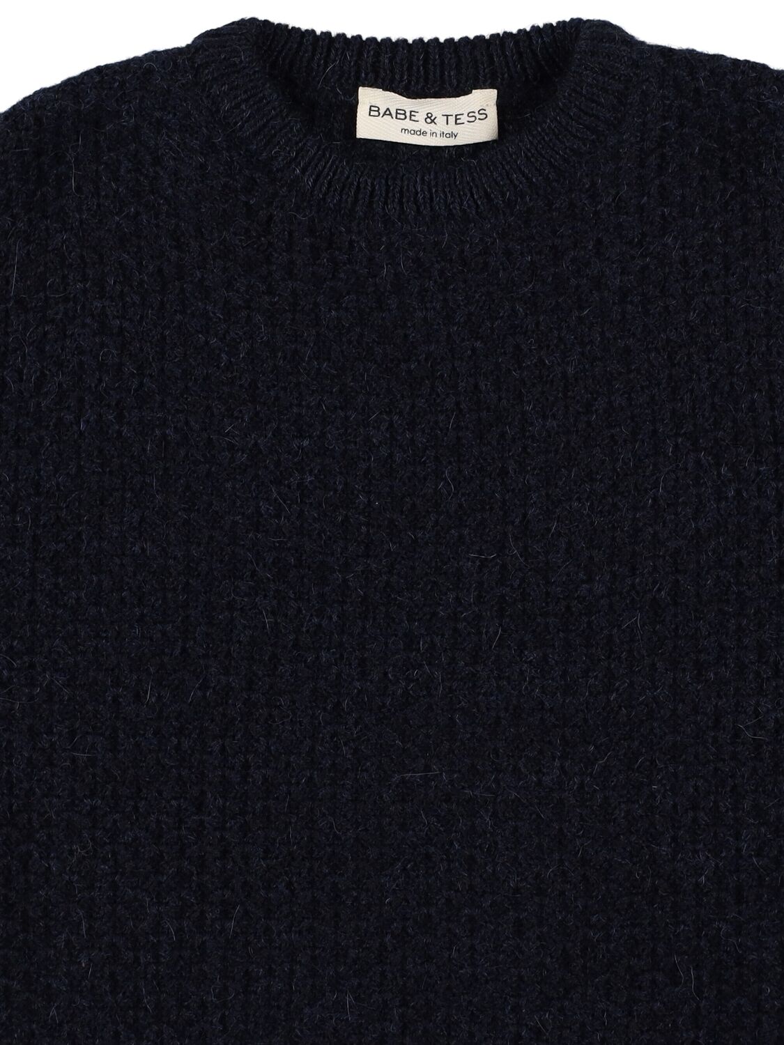 Babe And Tess Star Print Alpaca Blend Knit Sweater In Blue
