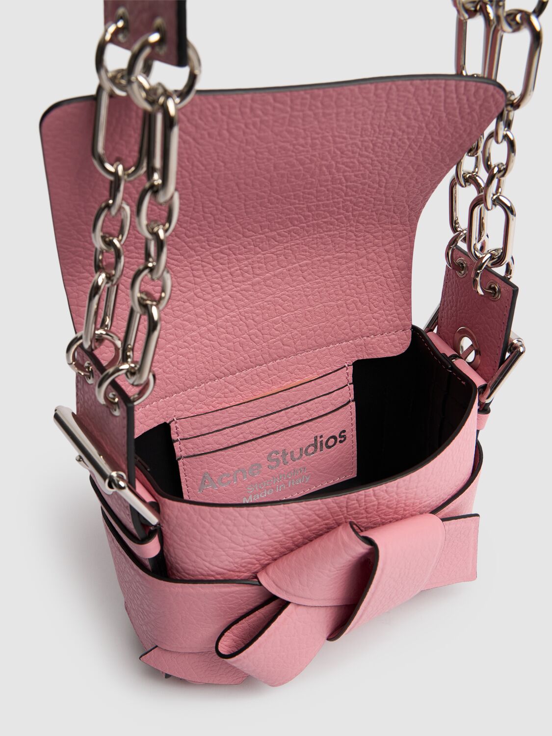 Small Musubi Chain Leather Shoulder Bag