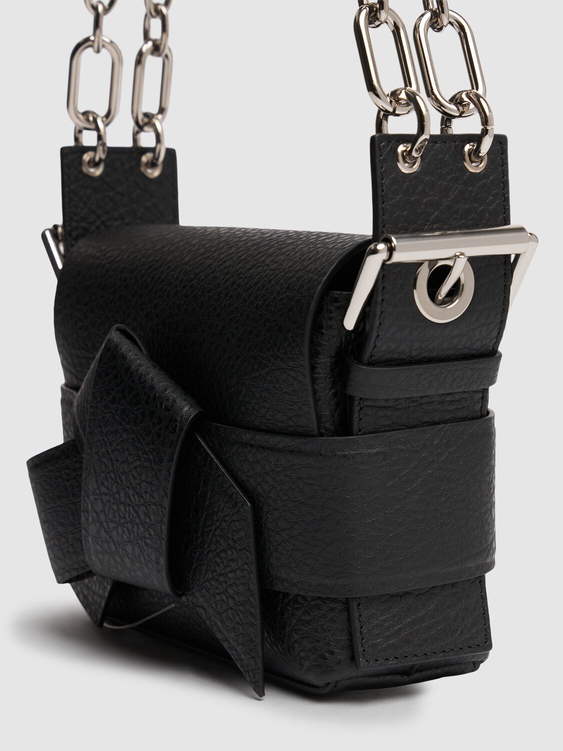 Small Musubi Chain Leather Shoulder Bag