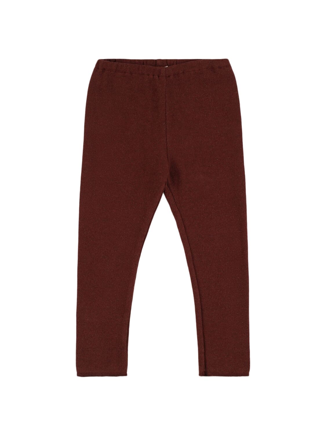 Babe And Tess Kids' Cotton Blend Leggings In Red