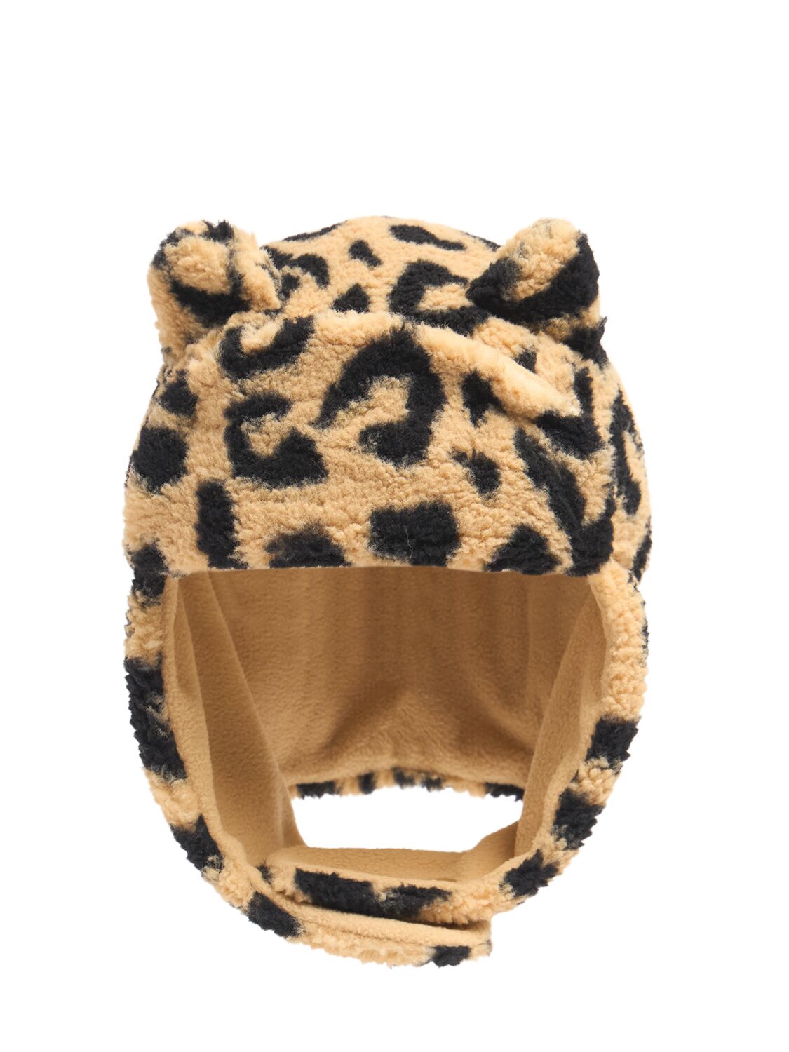 Jellymallow Poly Teddy Hat W/ear Appliqués In Multicolor