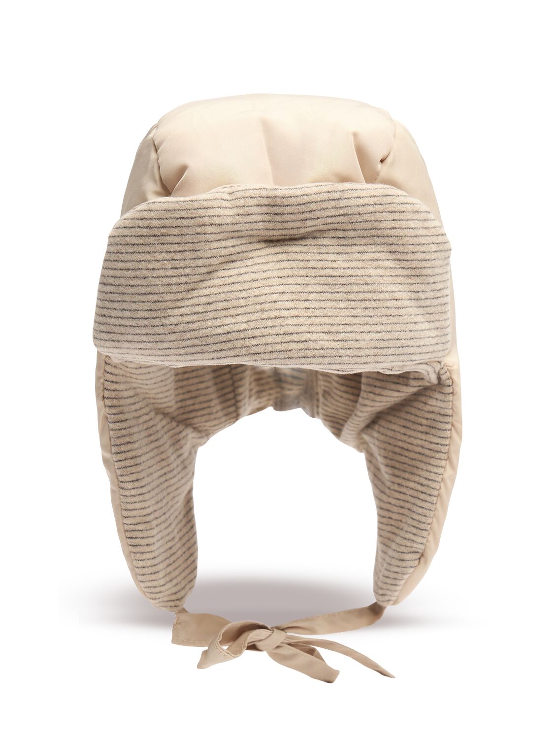 1+ In The Family Poly Padded Hat W/laces In Beige