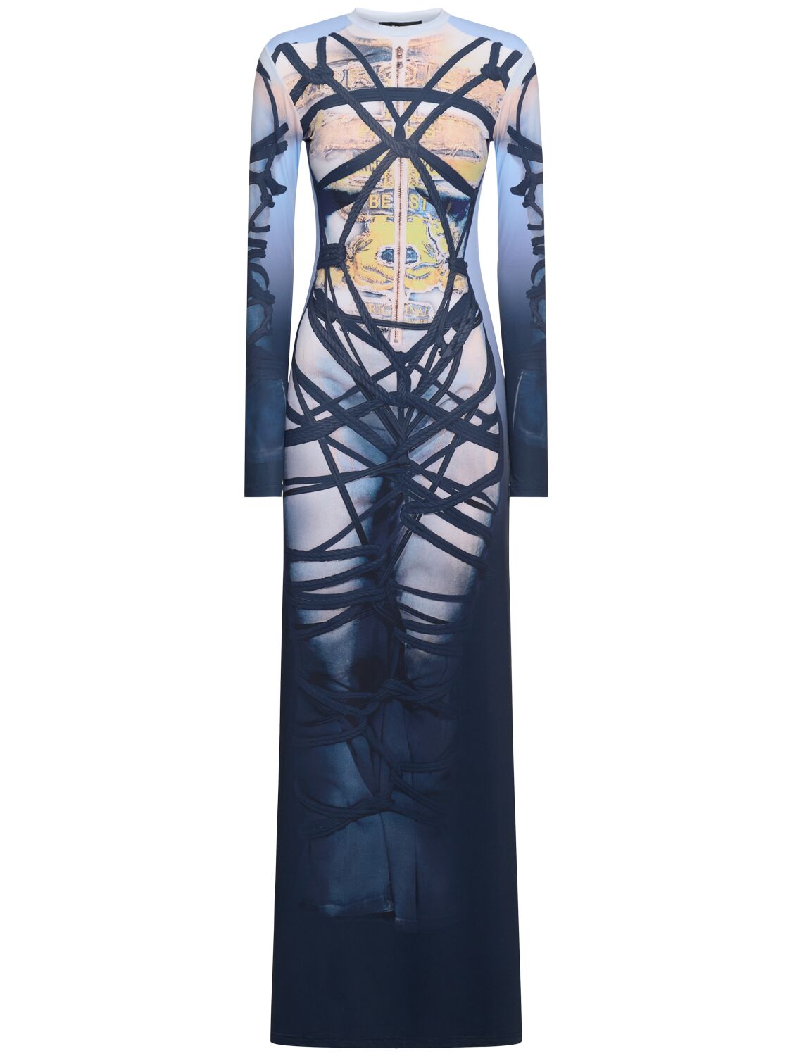 Robe Longue En Jersey Jpg Bondage - Y/PROJECT - Modalova