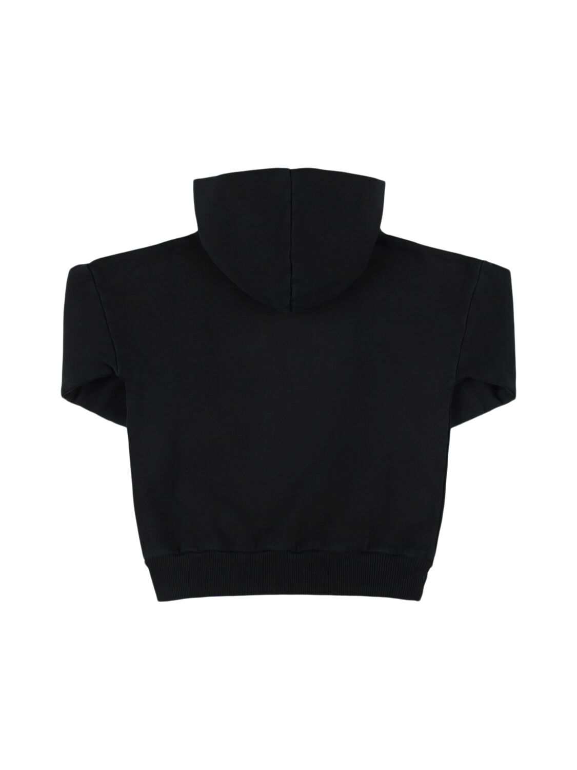 Shop Kiddin Cotton Hooded Sweatshirt In Black