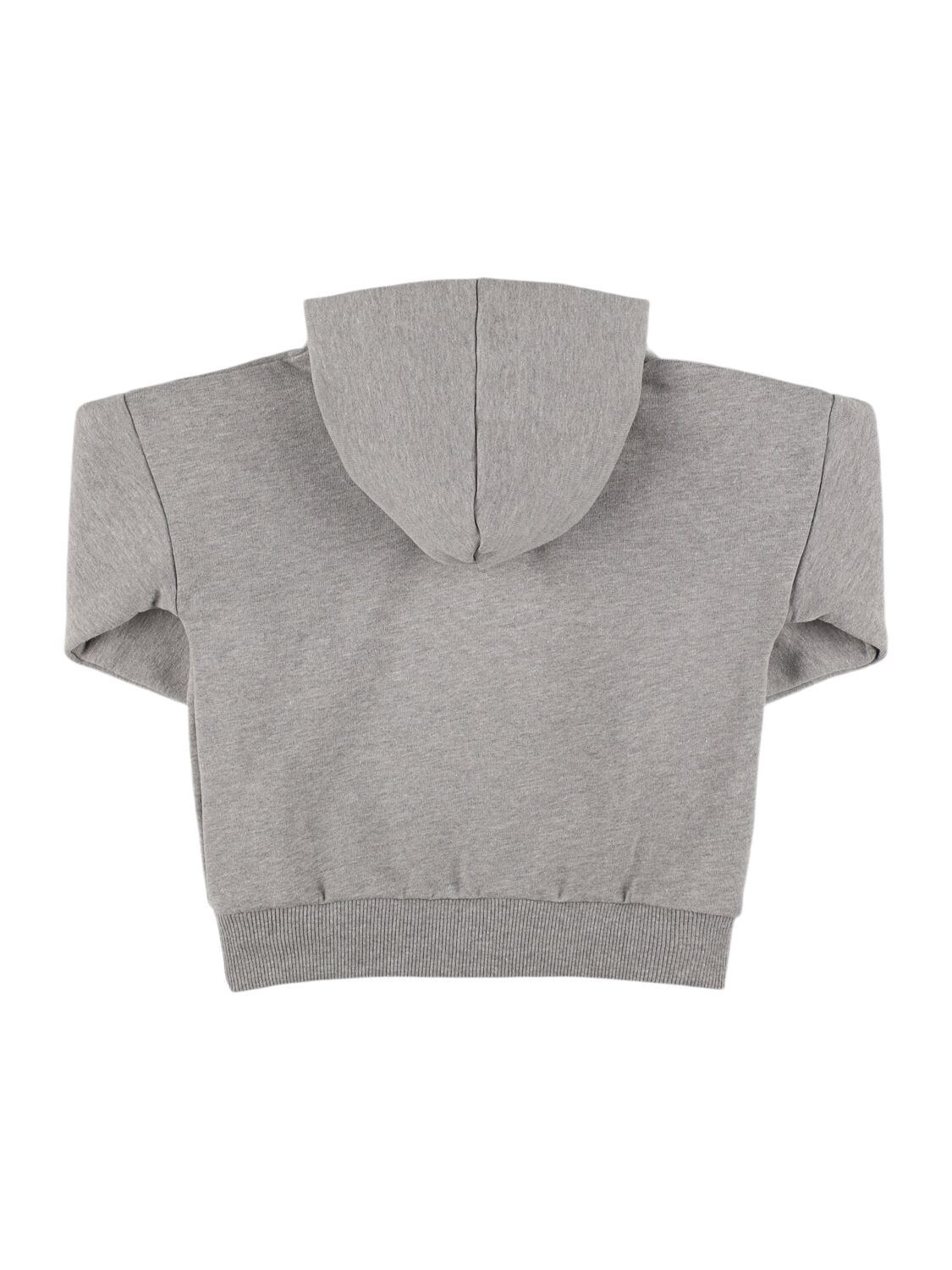 Shop Kiddin Cotton Hooded Sweatshirt In Grey