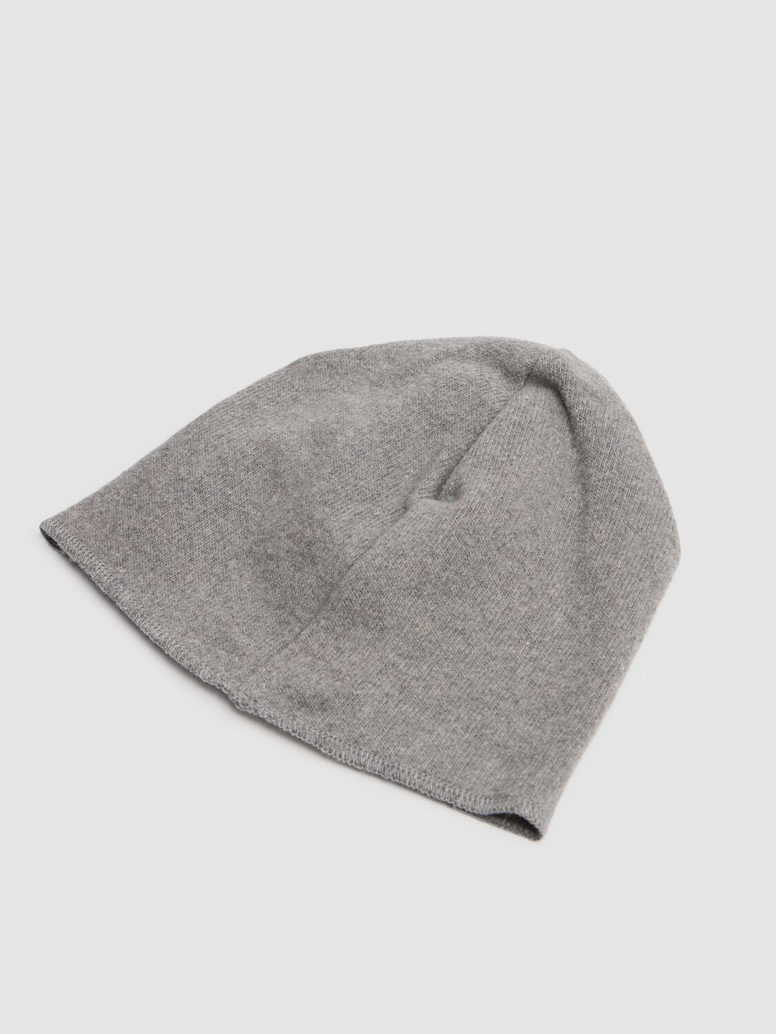 Babe And Tess Cotton Blend Beanie In Grey