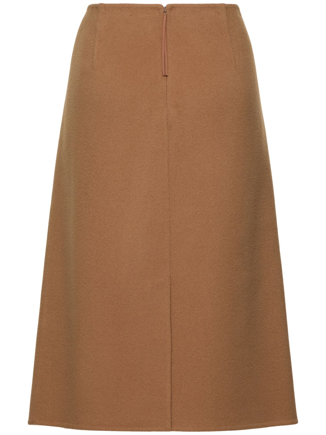 Shop Carven Wool Midi Skort In Camel