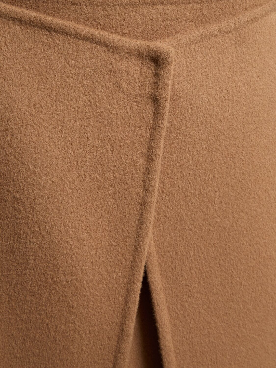 Shop Carven Wool Midi Skort In Camel