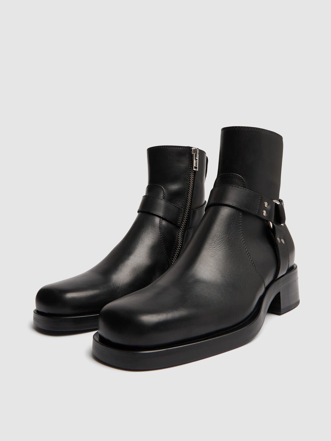 Shop Mattia Capezzani Gaucho Leather Boots In Black