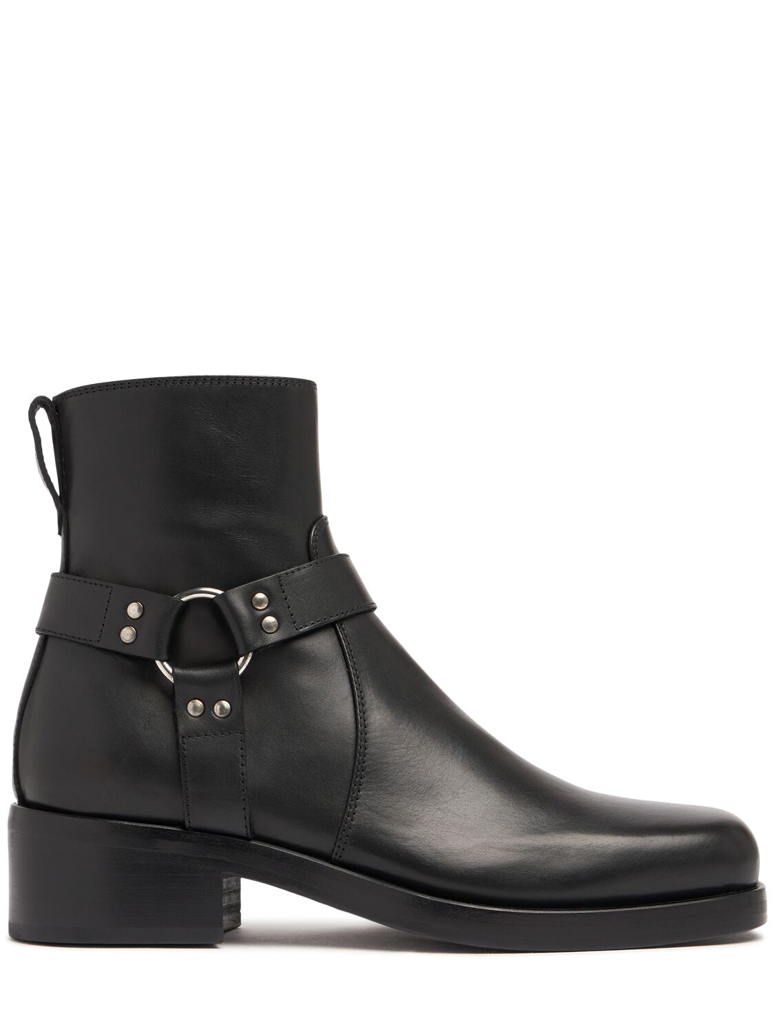 Mattia Capezzani Gaucho Leather Boots In Black