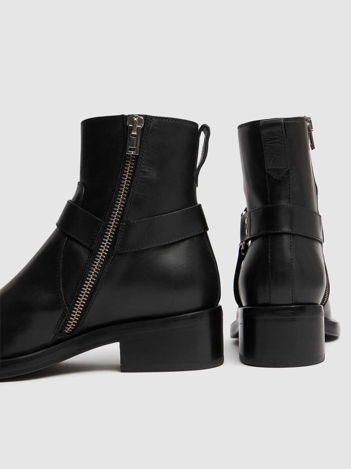 Shop Mattia Capezzani Gaucho Leather Boots In Black