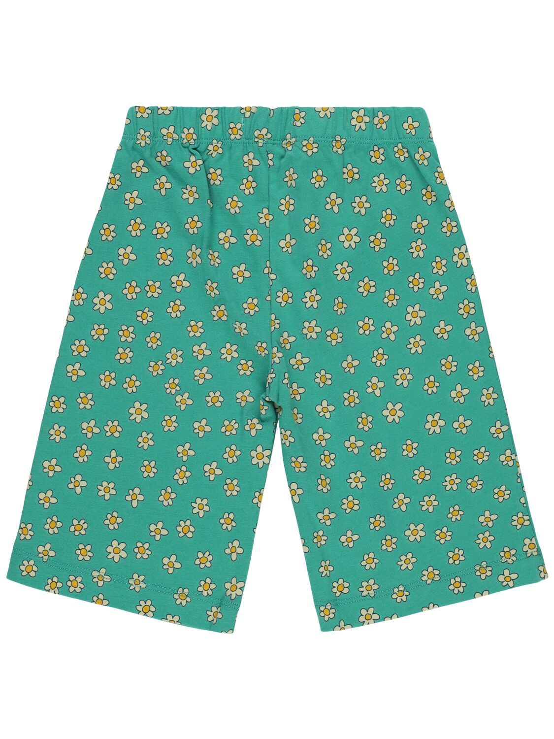 Shop Tiny Cottons Daisy Print Cotton Pants In Green