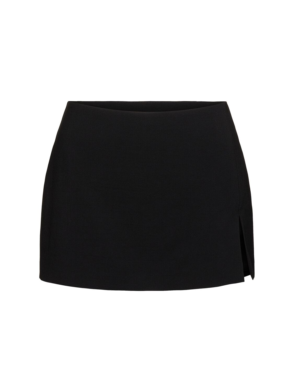 Acne Studios Wool Blend Mini Skirt In Black