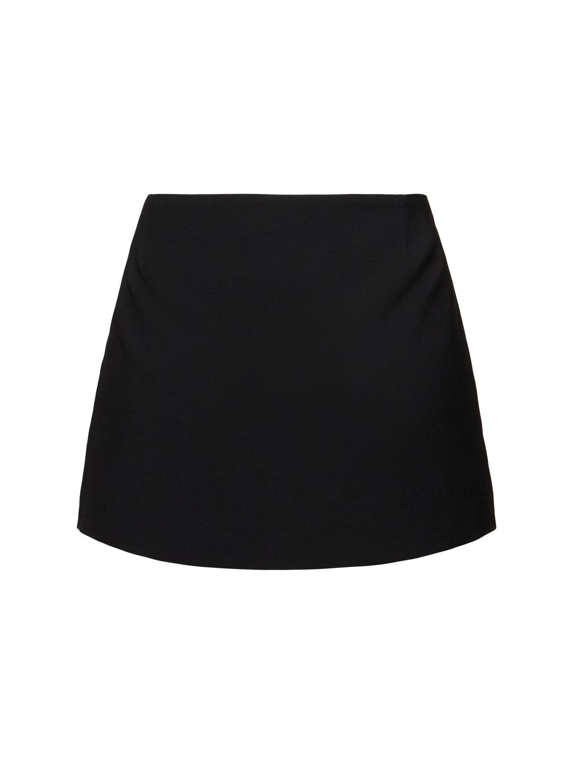 Acne Studios Wool Blend Mini Skirt In Black