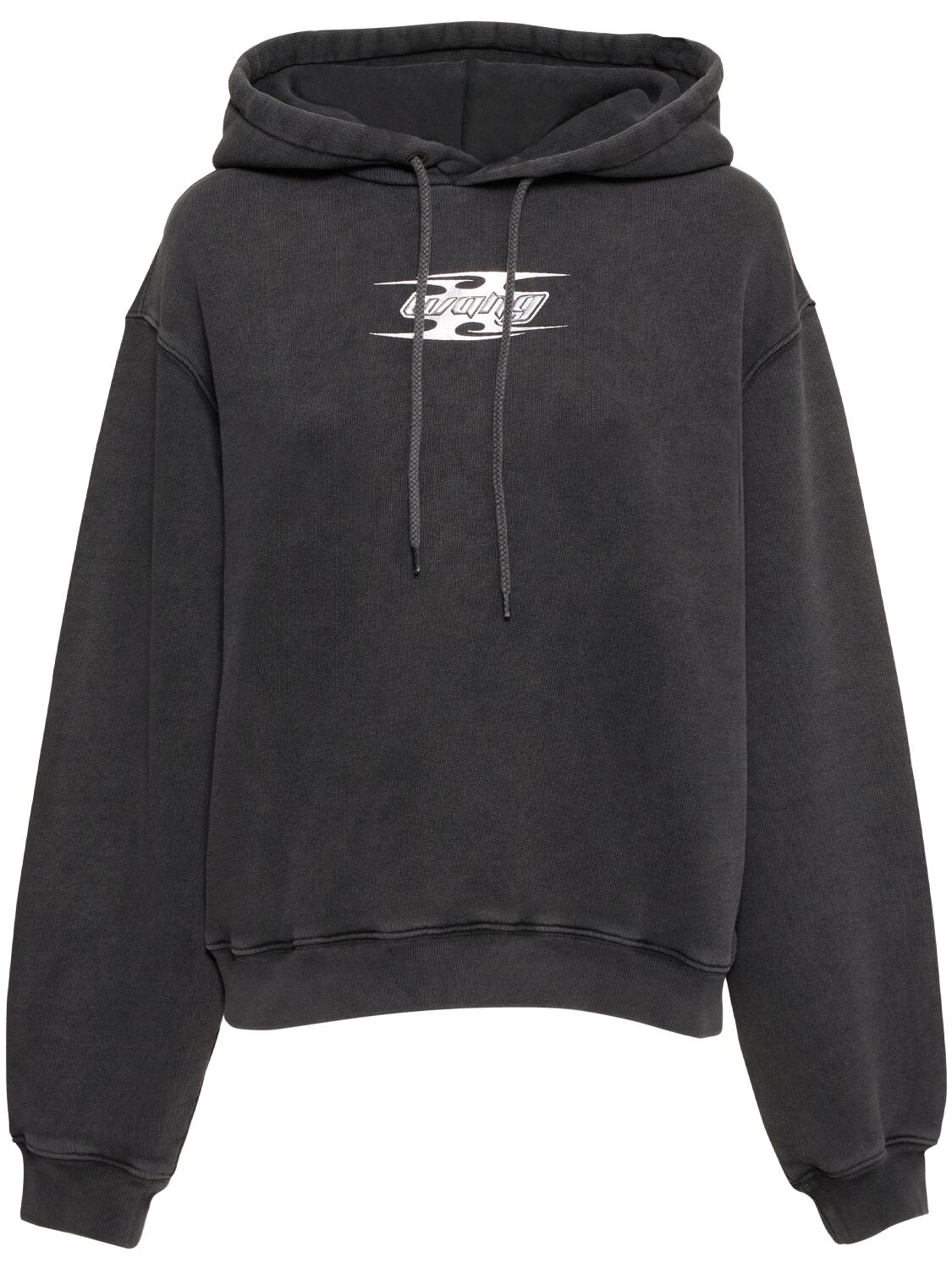 Cotton Hoodie W/ Logo