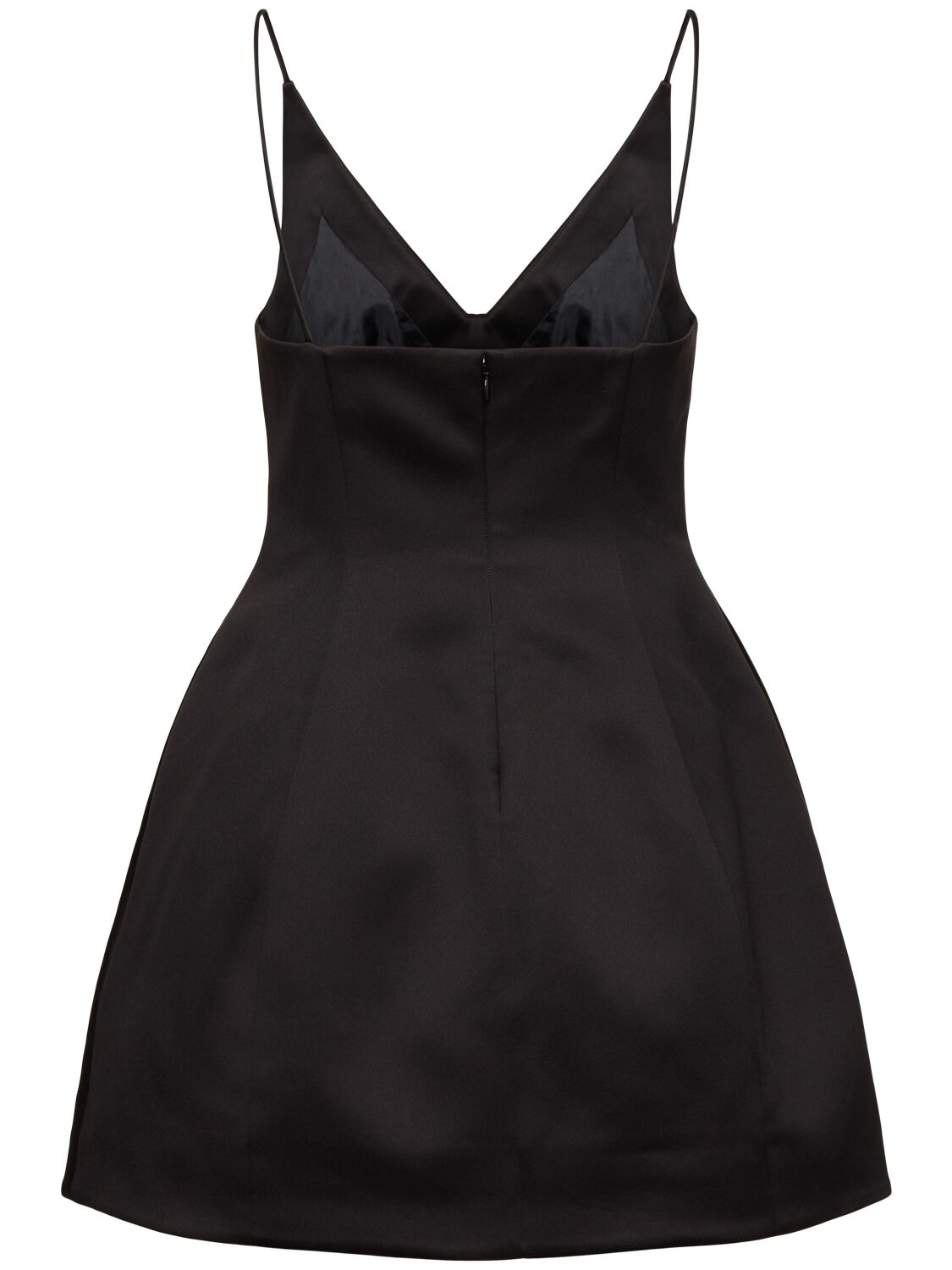 Shop Marc Jacobs Satin Bow Mini Dress In Black