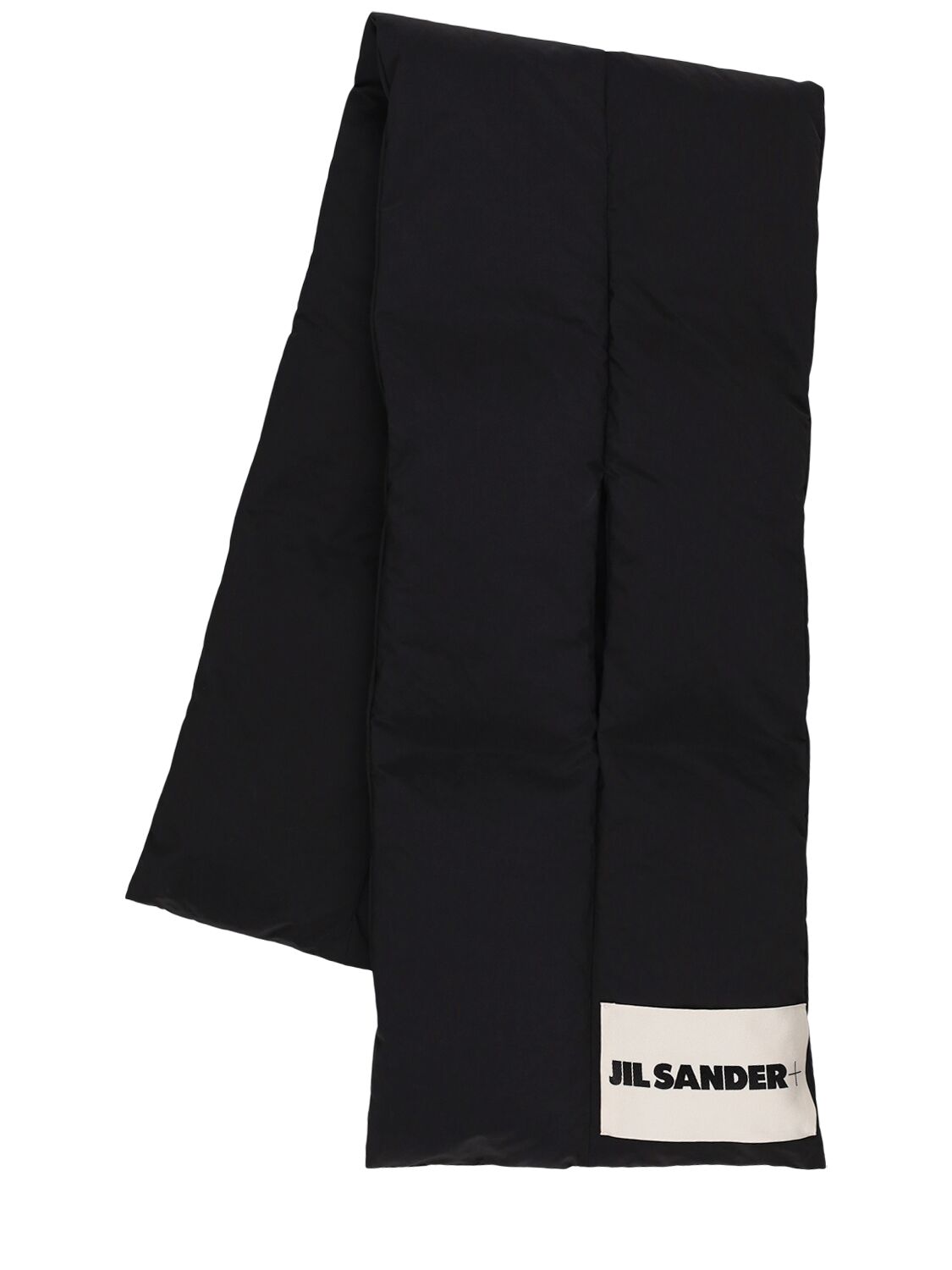 Jil Sander Padded Down Scarf In Black