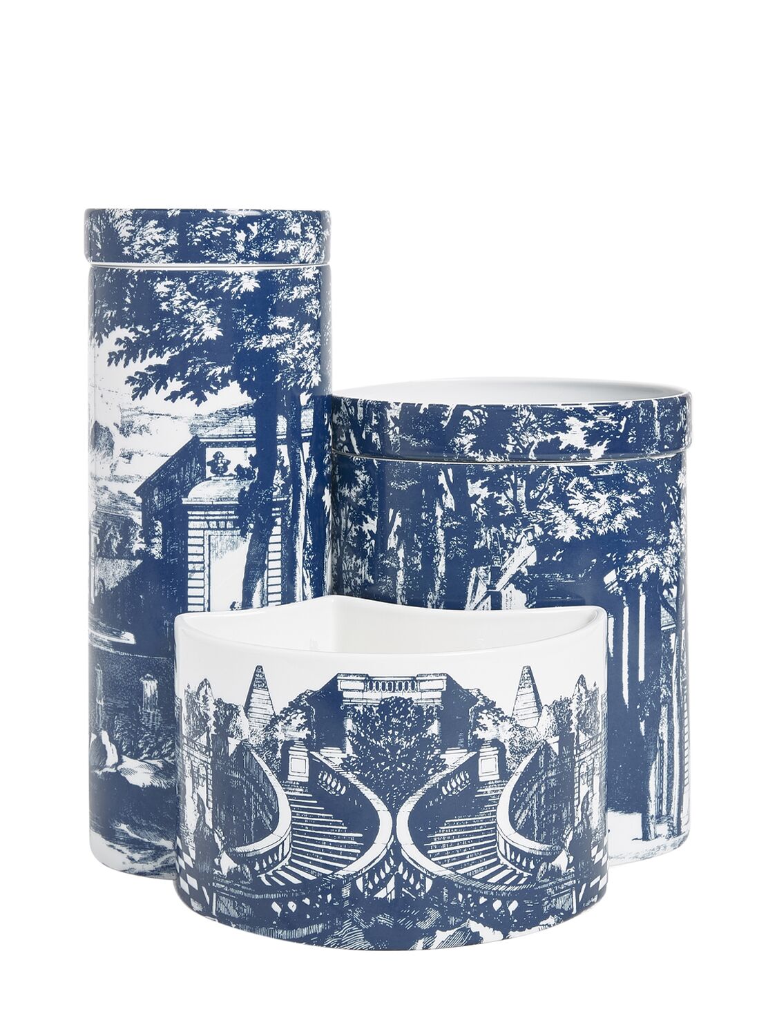 Fornasetti Trittico Giardino Settecentesco Candle In Blue