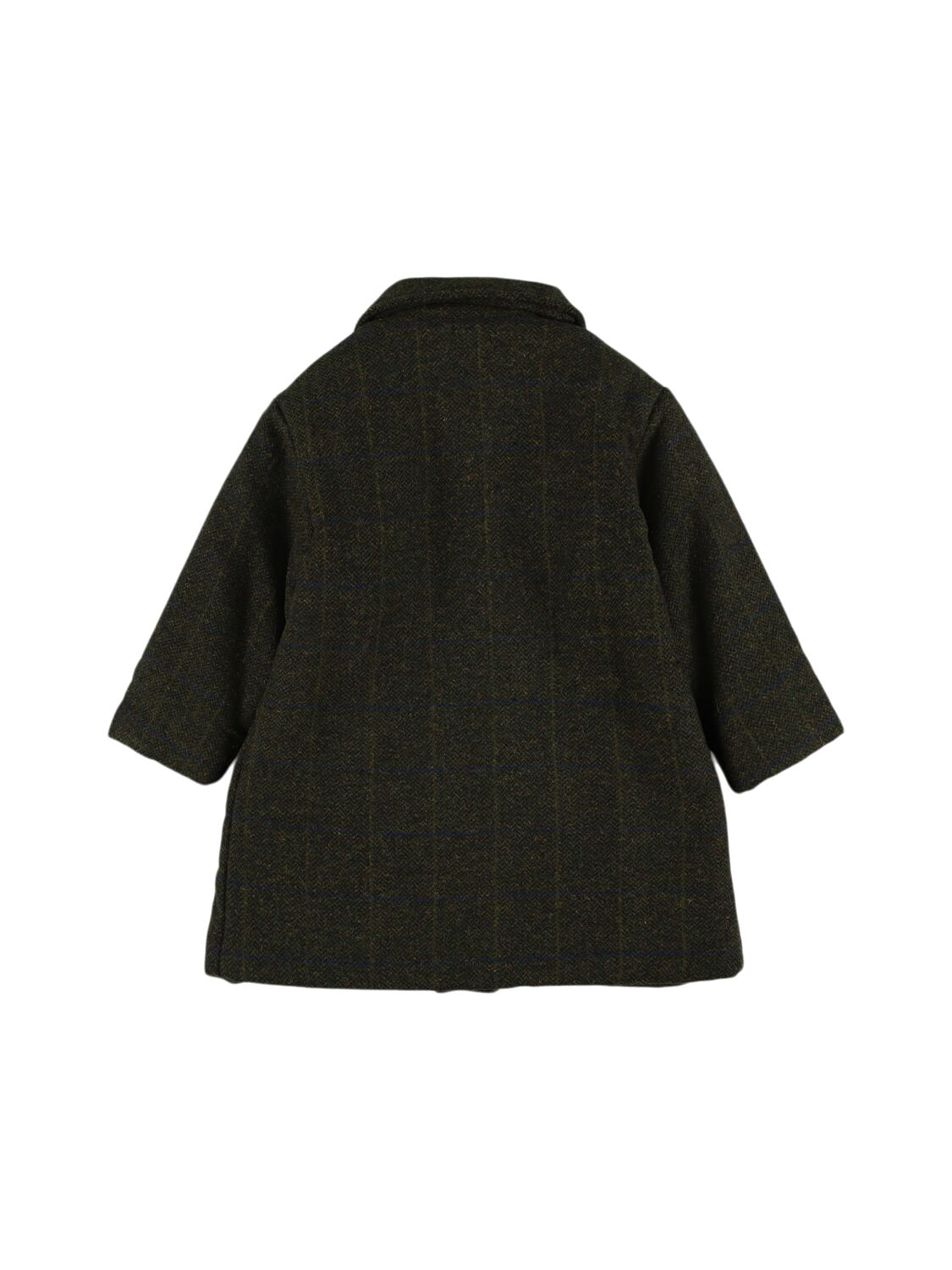 BABE AND TESS PINSTRIPED WOOL BLEND COAT 