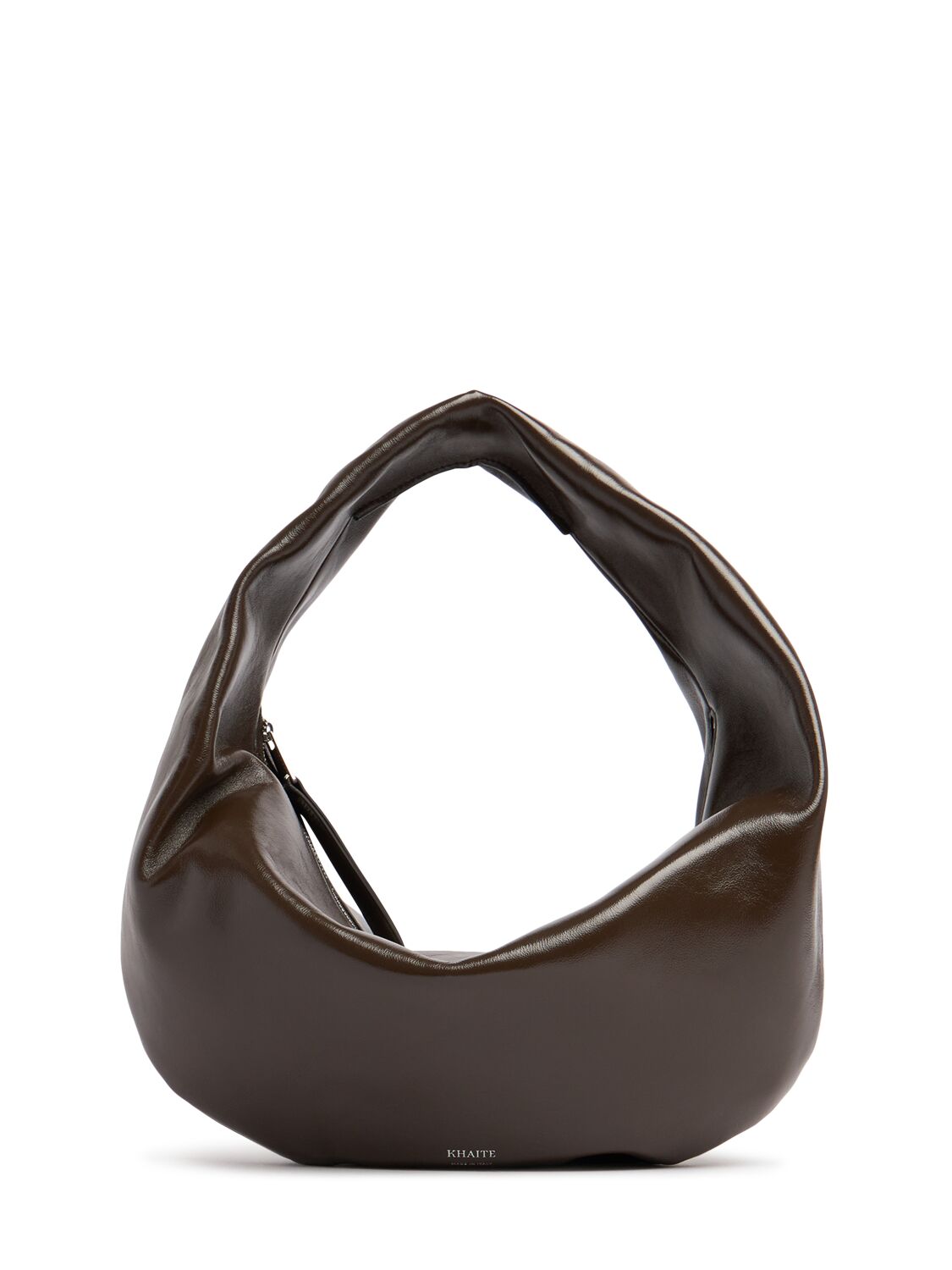 Khaite Medium Olivia Leather Hobo Bag In Chestnut