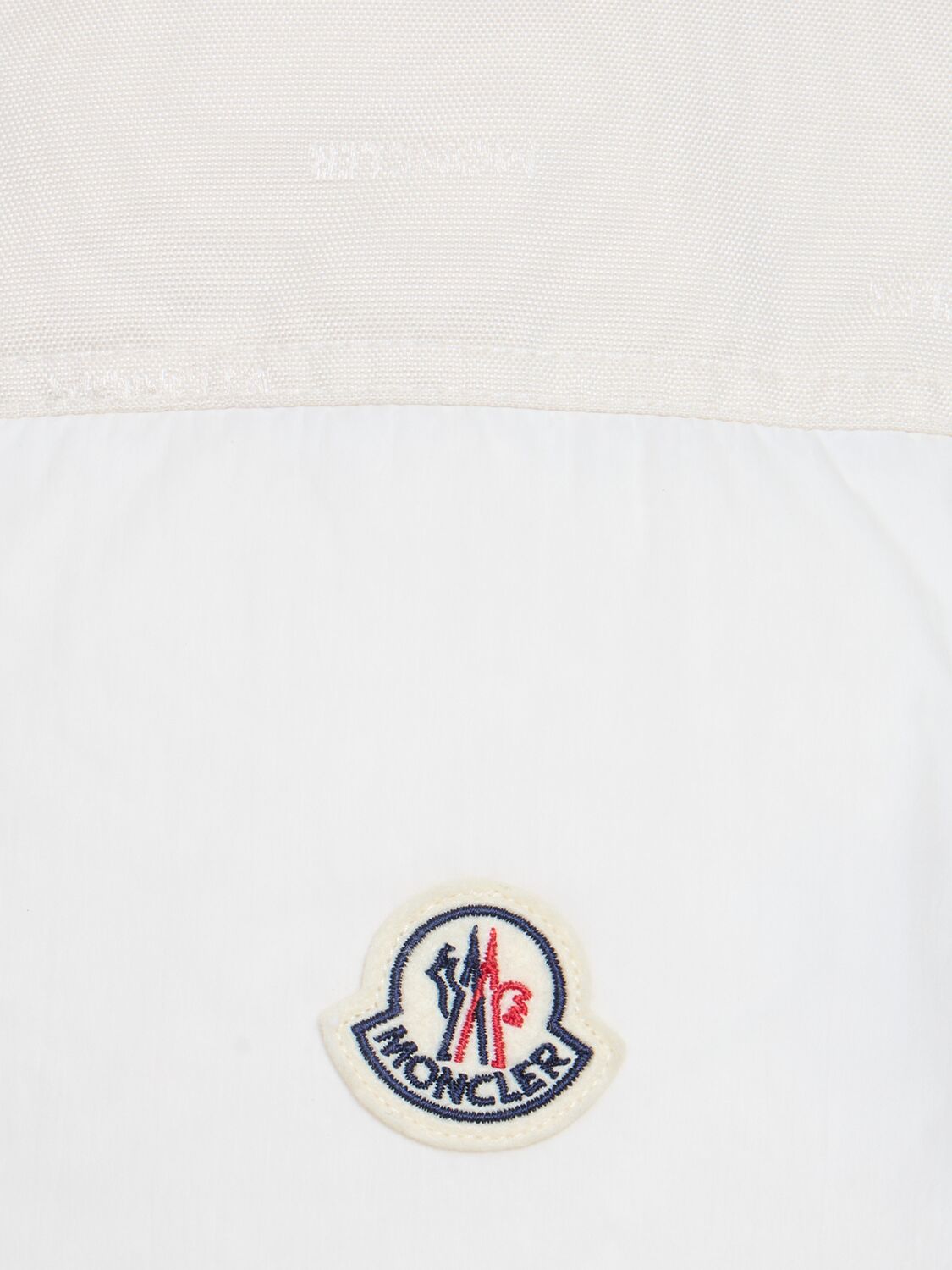 Shop Moncler Re-icons Verone Down Jacket In Silk White