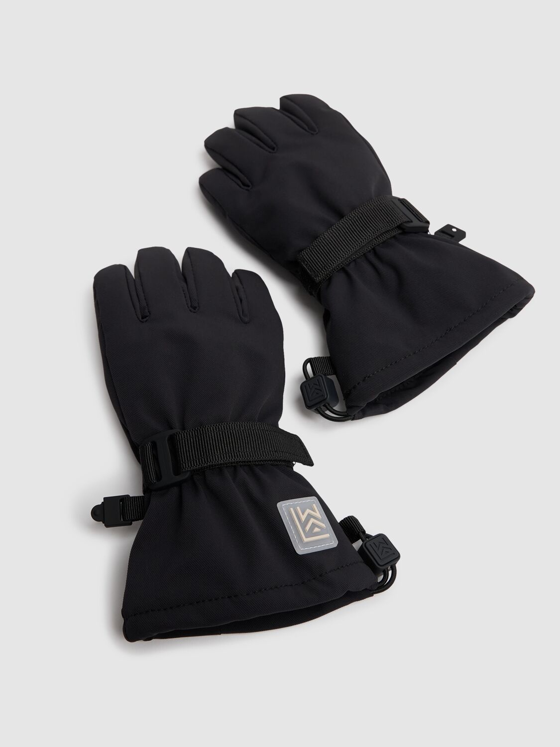 Shop Liewood Nylon Tech Ski Gloves In Black