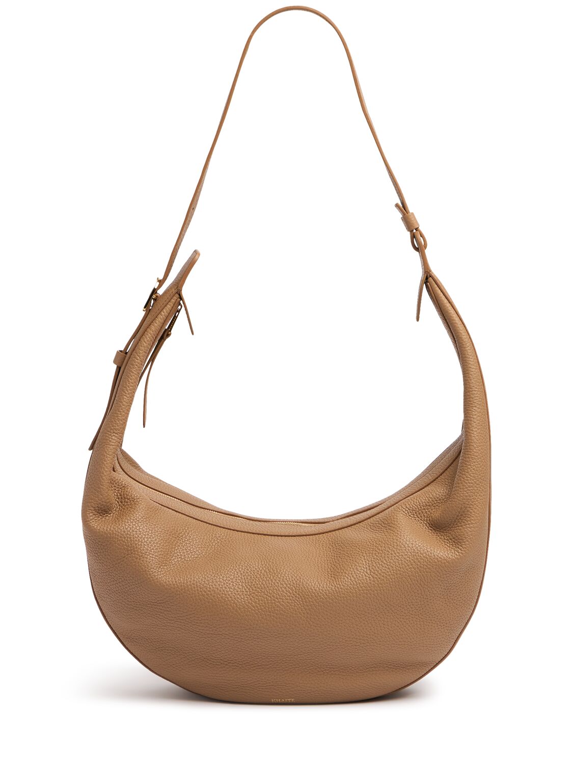 Khaite Augustina Hobo Leather Shoulder Bag In Hazelnut