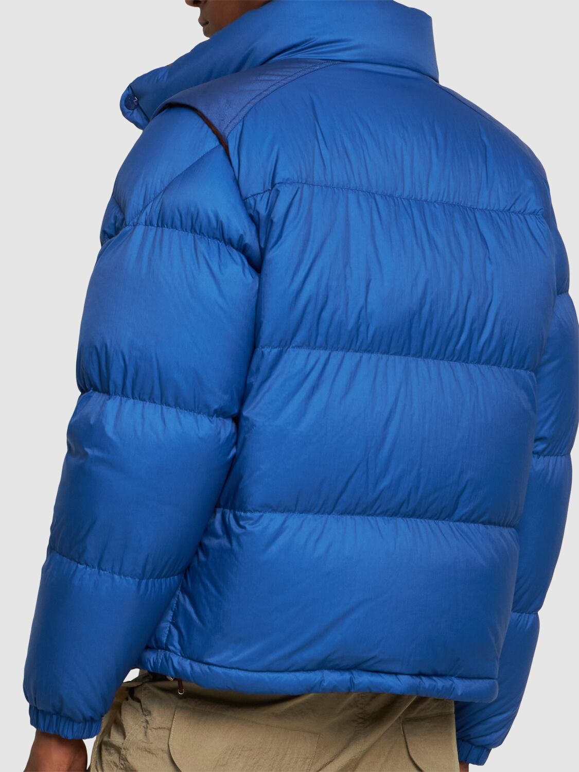 Shop Moncler Verone Down Jacket In Bluette/brown