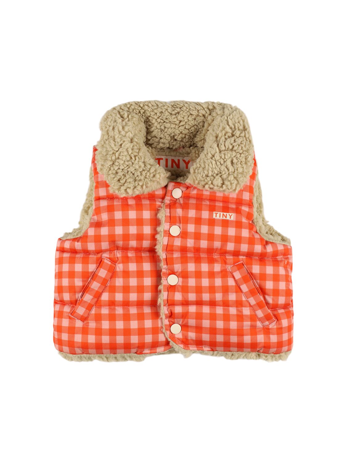 Image of Printed Nylon Puffer Vest