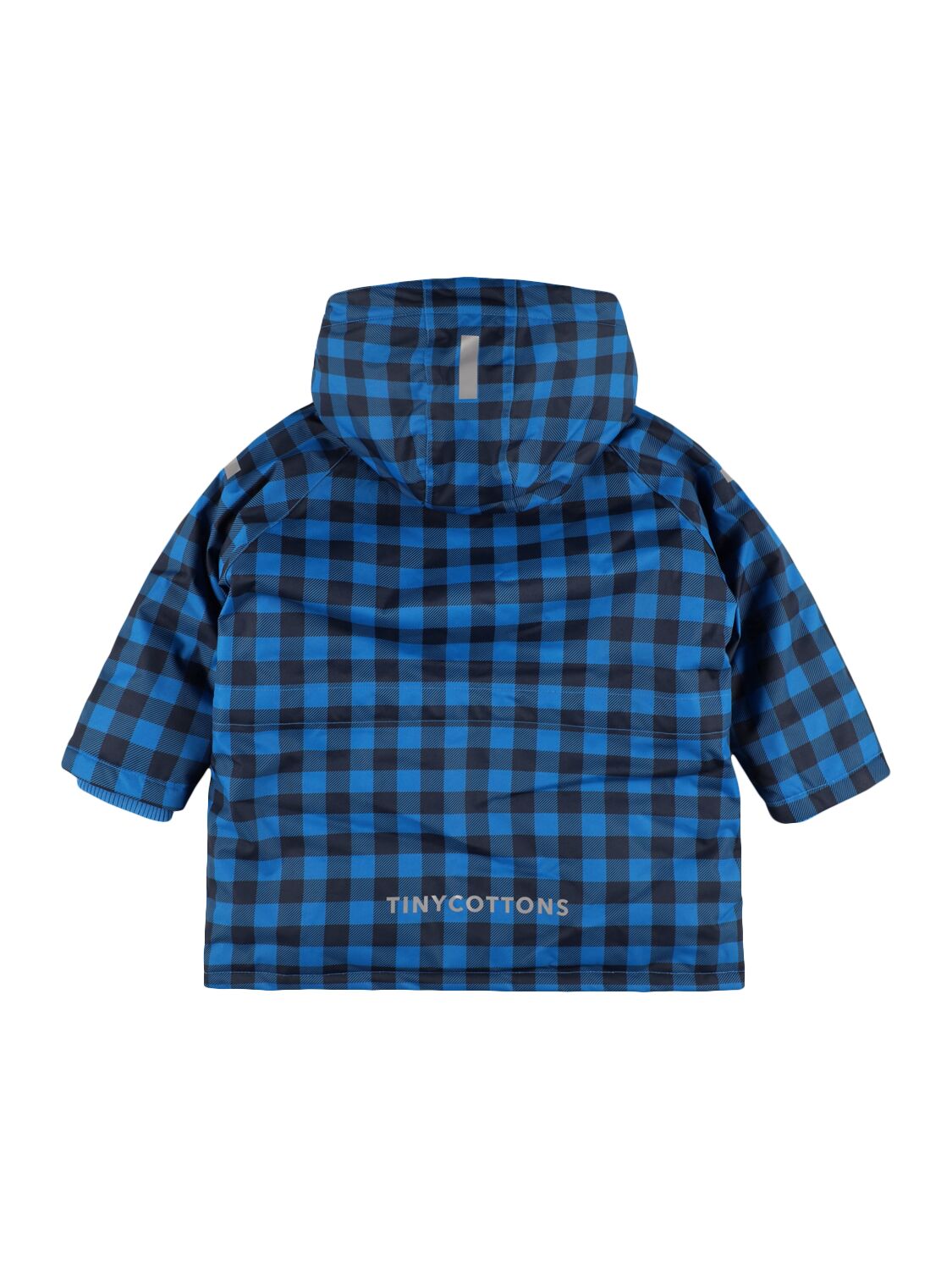 Shop Tiny Cottons Printed Nylon Snow Jacket In Blue