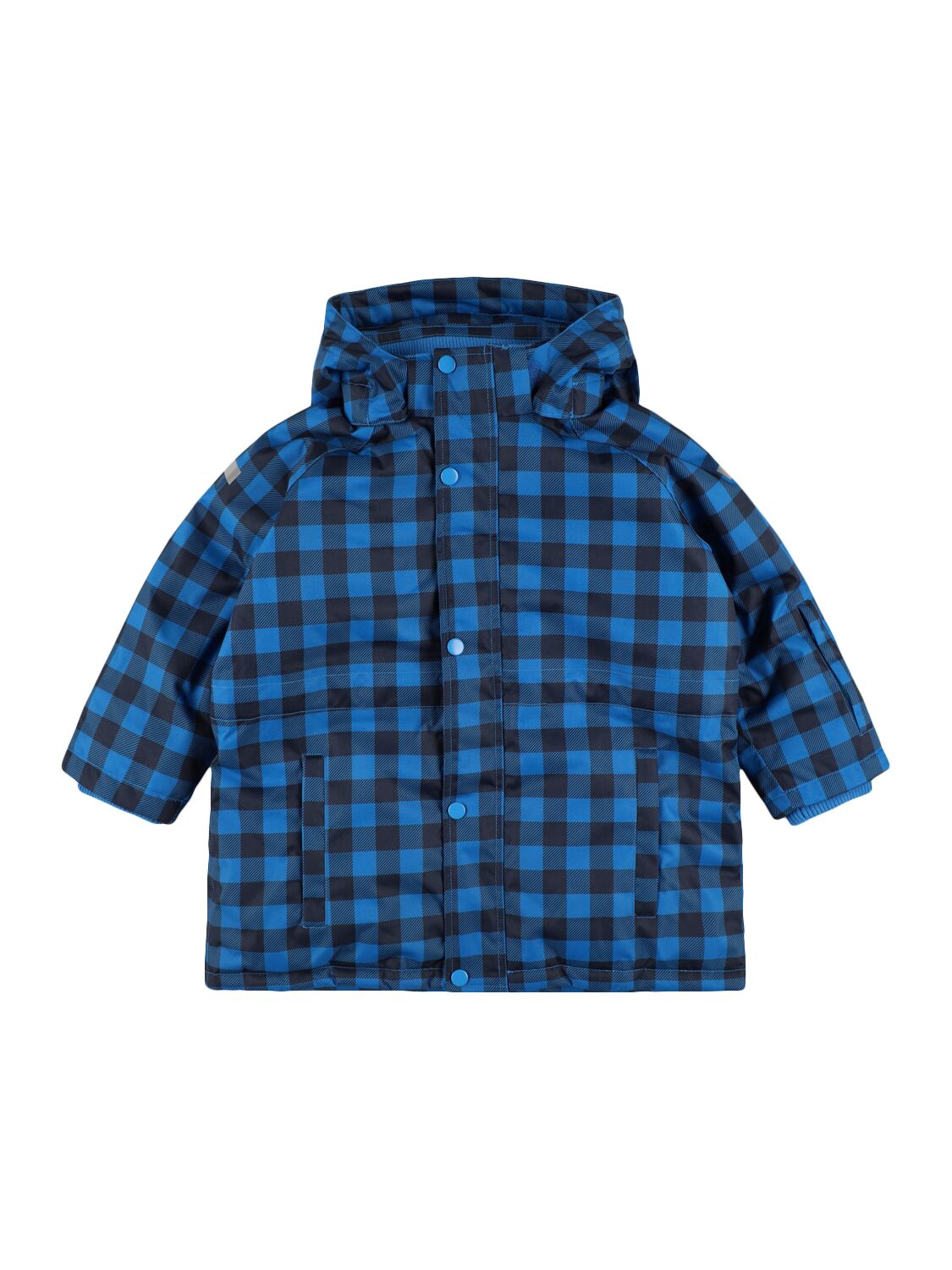 Tiny Cottons Printed Nylon Snow Jacket In Blue