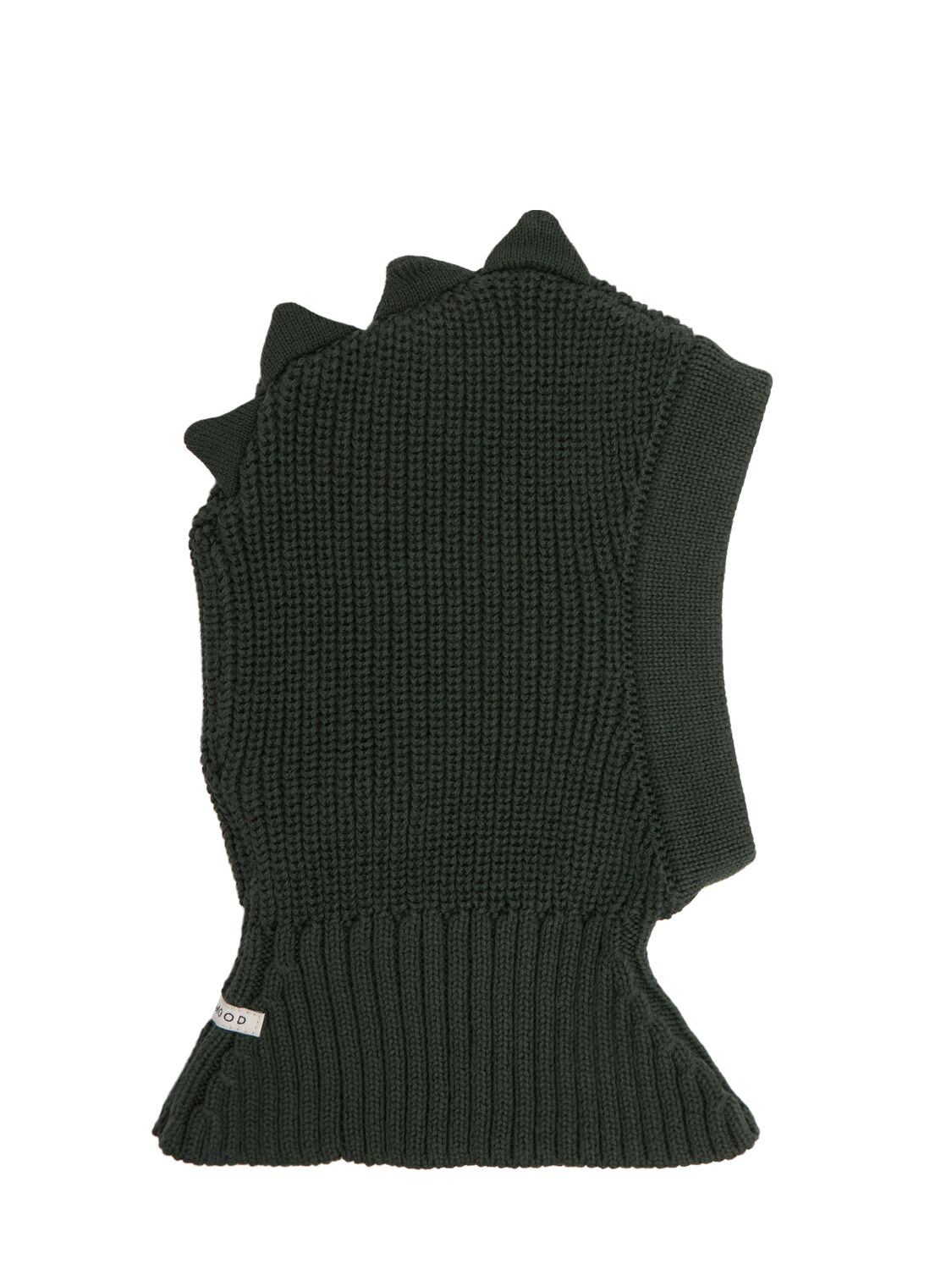 Liewood Dino Organic Cotton Balaclava In Dark Green