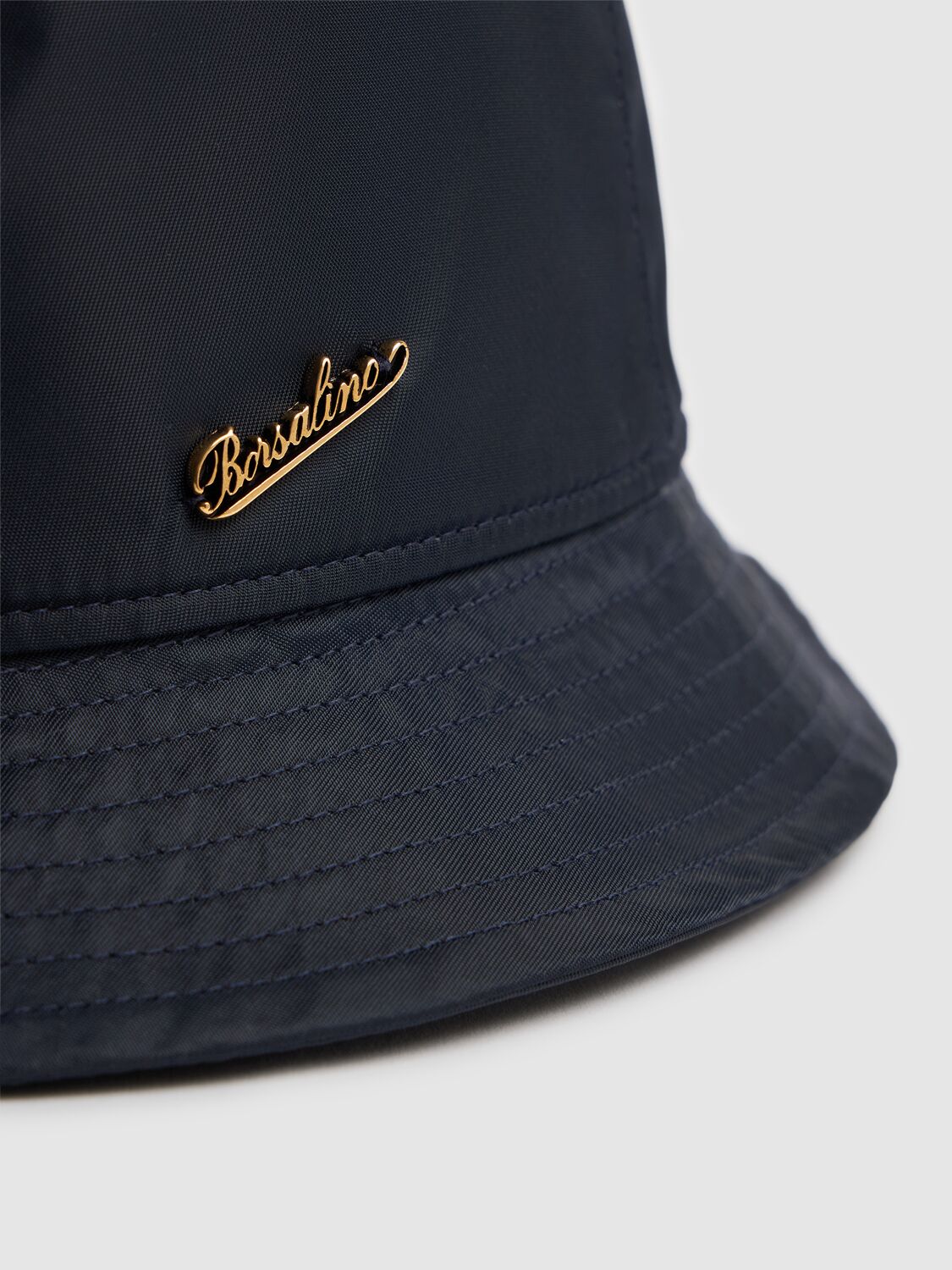 Shop Borsalino Rain Waterproof Bucket Hat In Navy