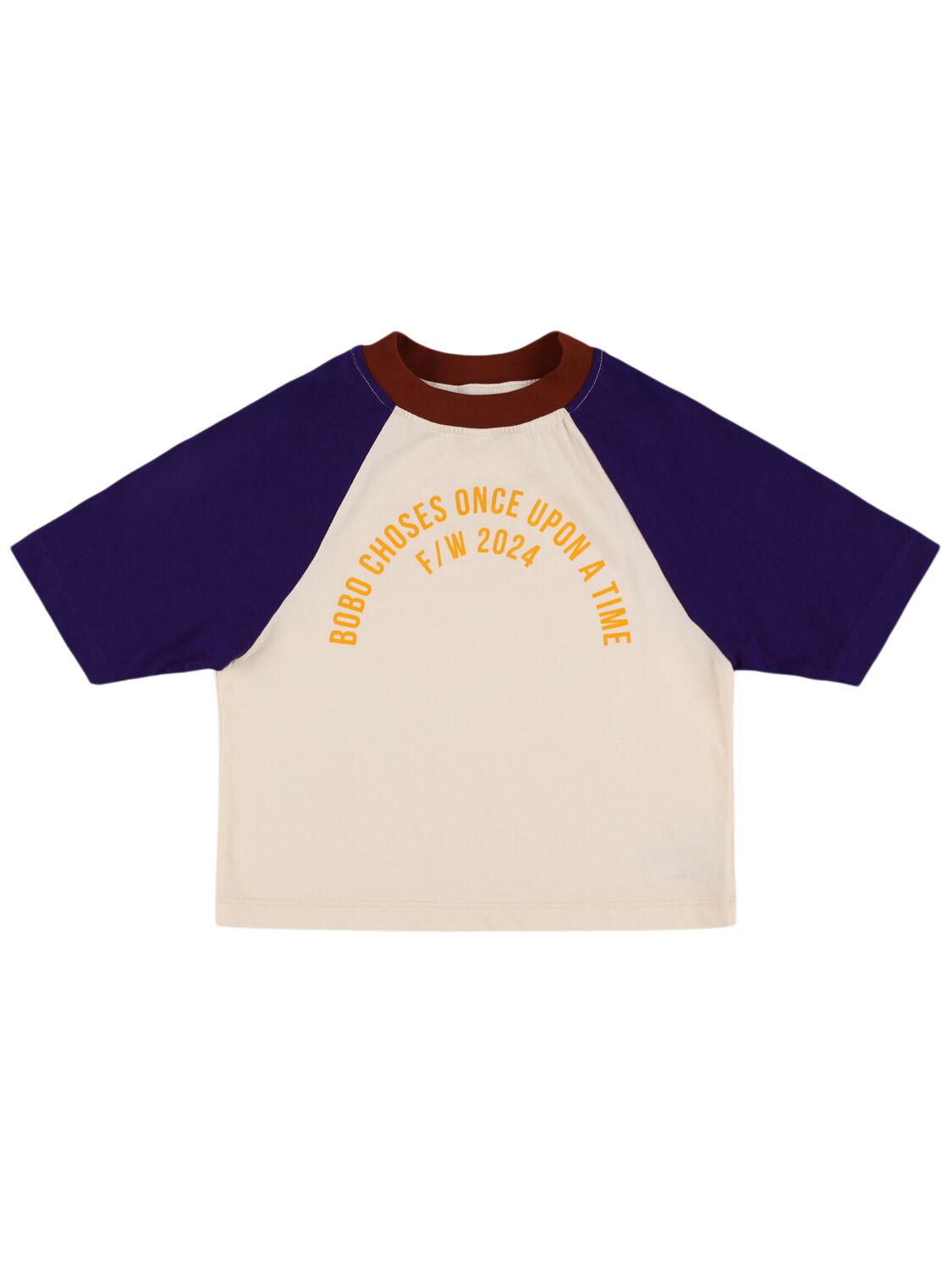 Bobo Choses Bobo Circle Raglan Sleeve T-shirt In White
