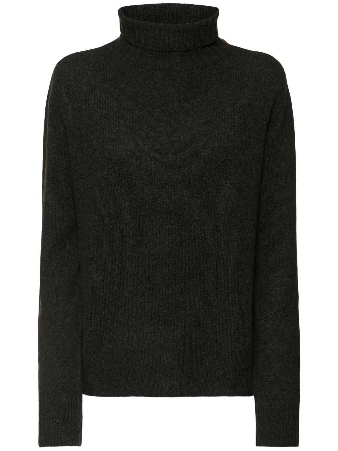 Aspesi Wool Knit Turtleneck Sweater In Green