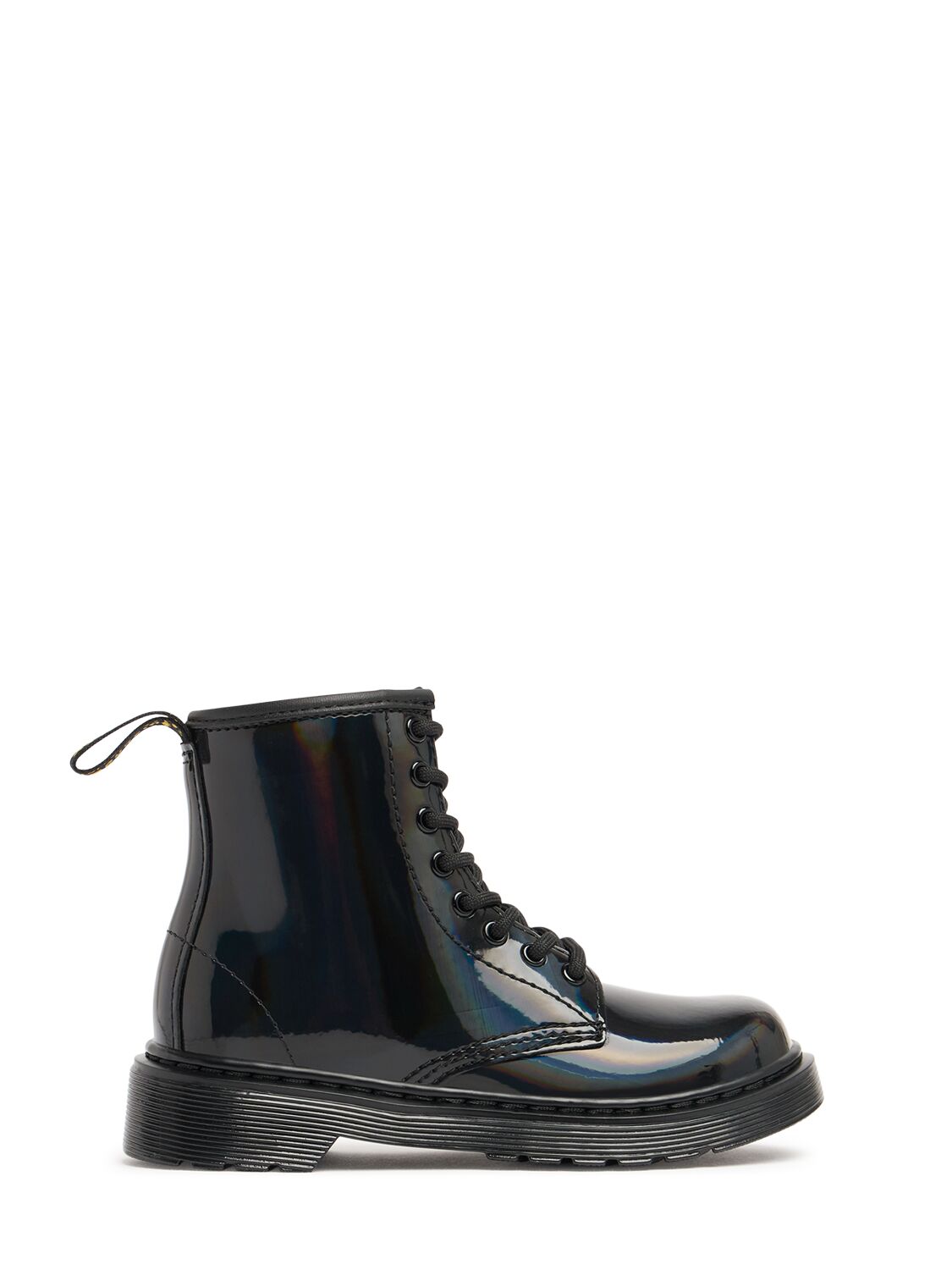 Dr. Martens' 1460 Patent Iridescent Leather Boots In White