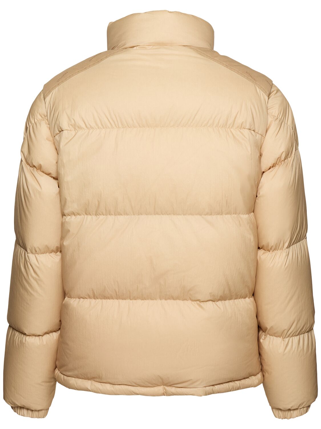 Shop Moncler Re-icons Verone Down Jacket In Beige/black