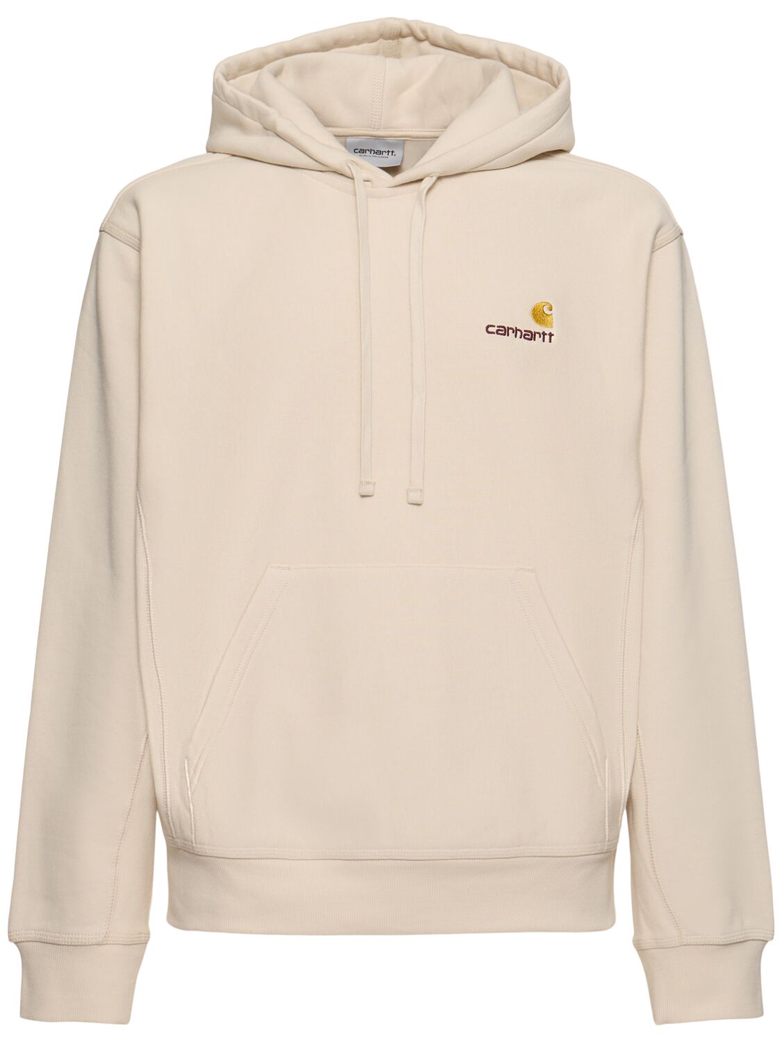 Carhartt American Script Zipped Hoodie In Moonbeam