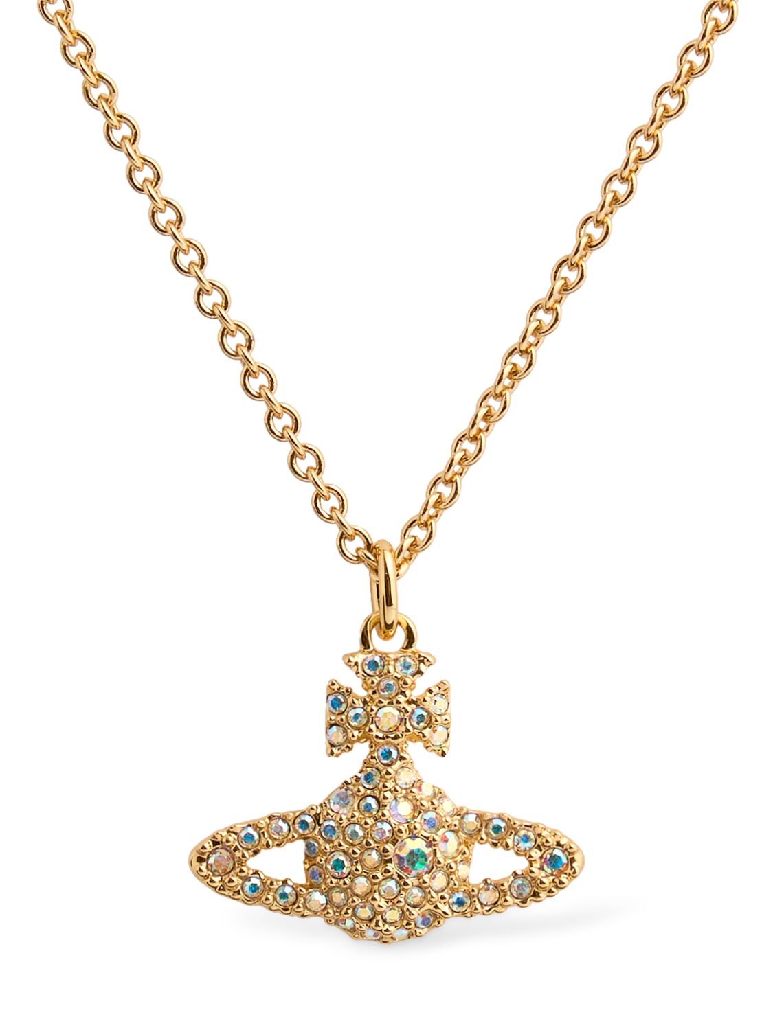 Vivienne Westwood Grace Bas Relief Pendant Necklace In Gold