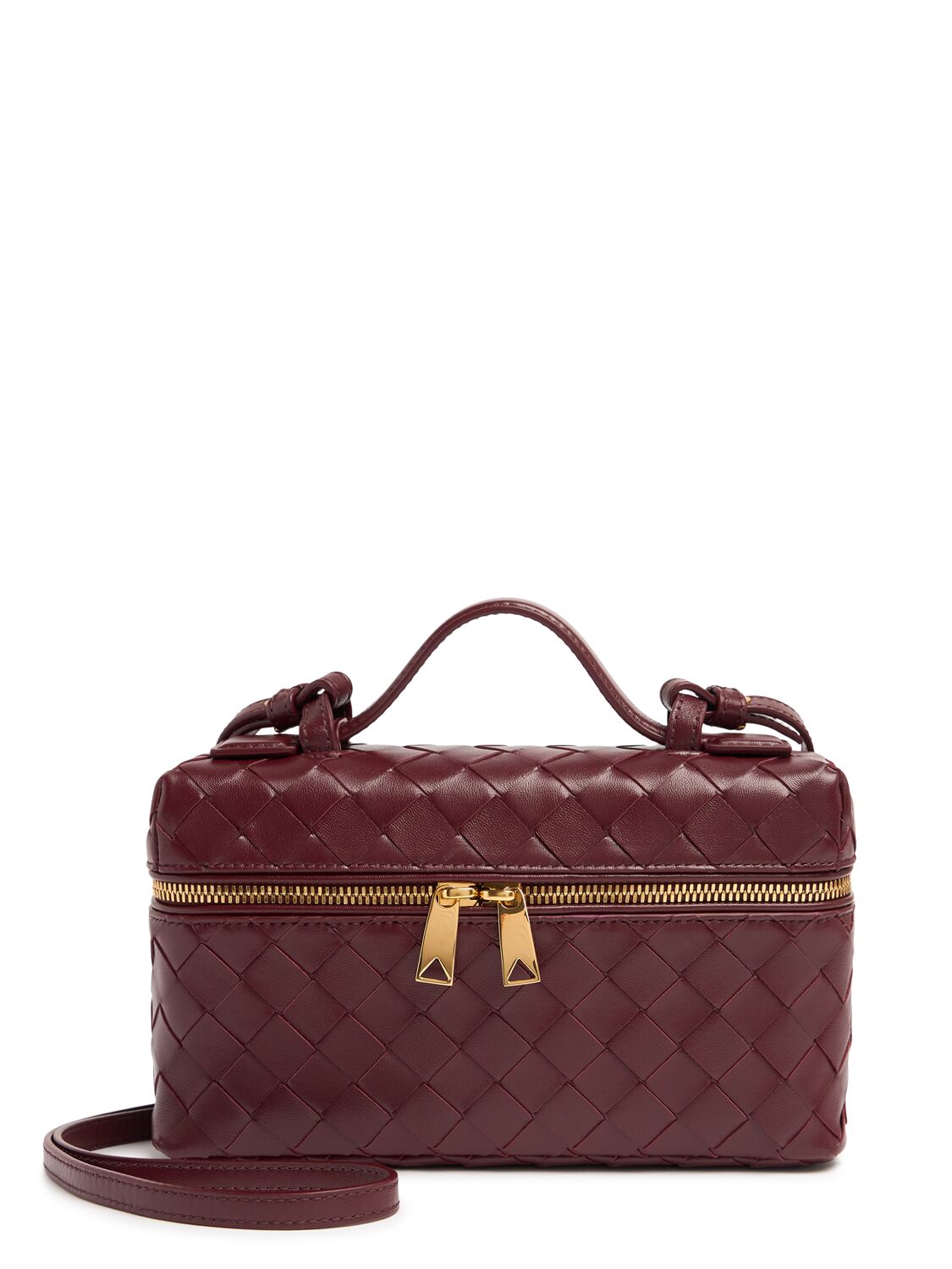 BOTTEGA VENETA BANG BANG LEATHER VANITY CASE