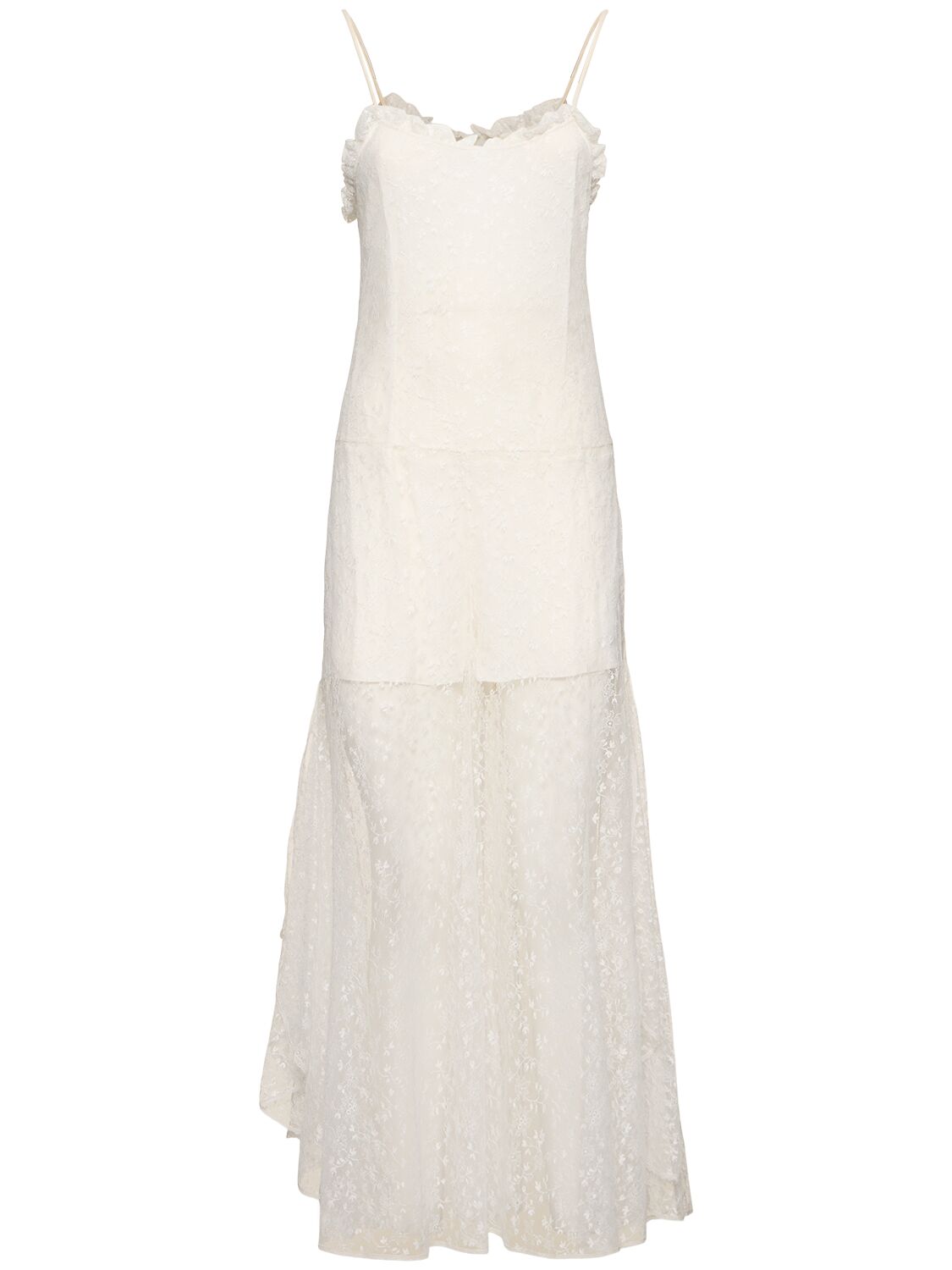 CHLOÉ Floral Lace Embroidered Midi Dress