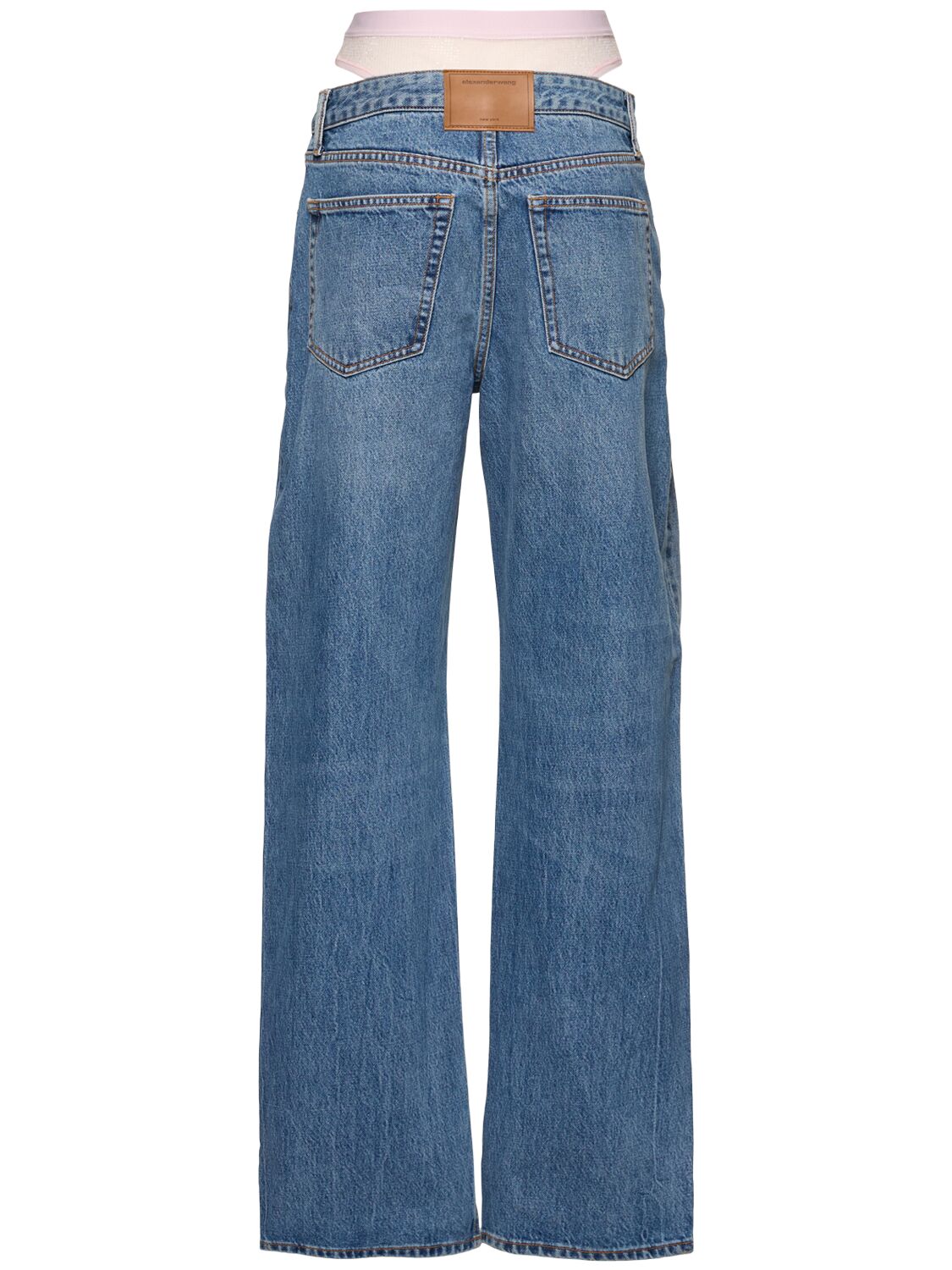 Alexander Wang 5-pocket Straight-leg Jeans In Lught Blue
