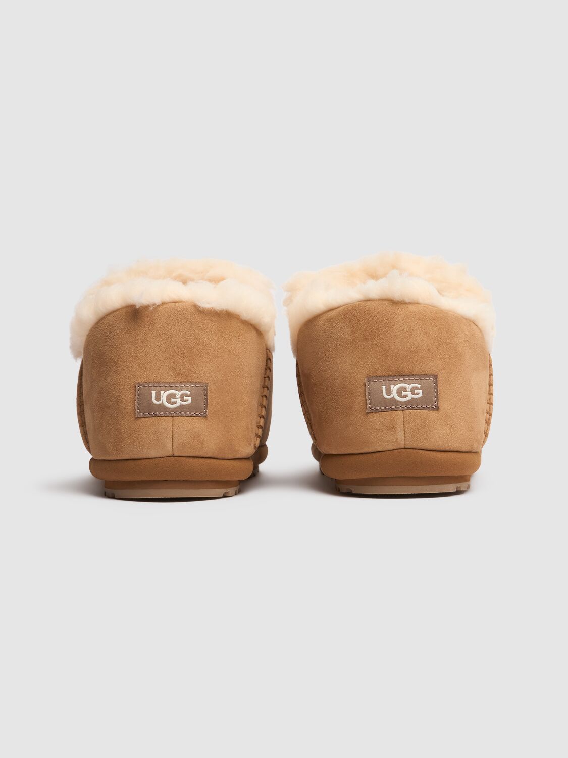 Shop Ugg Anders Suede Loafers In Chestnut