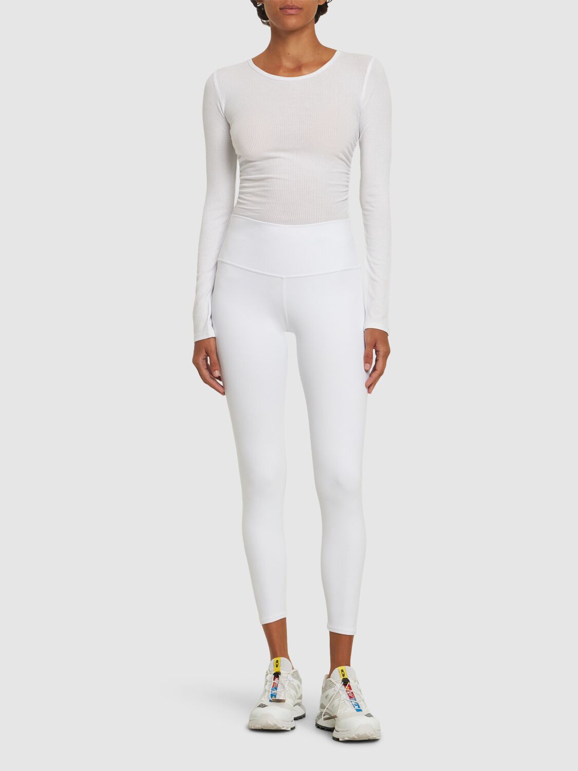 Shop Alo Yoga Airbrush High Waist 7/8 Leggings In White