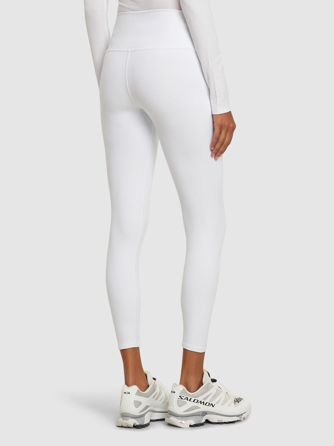 Shop Alo Yoga Airbrush High Waist 7/8 Leggings In White