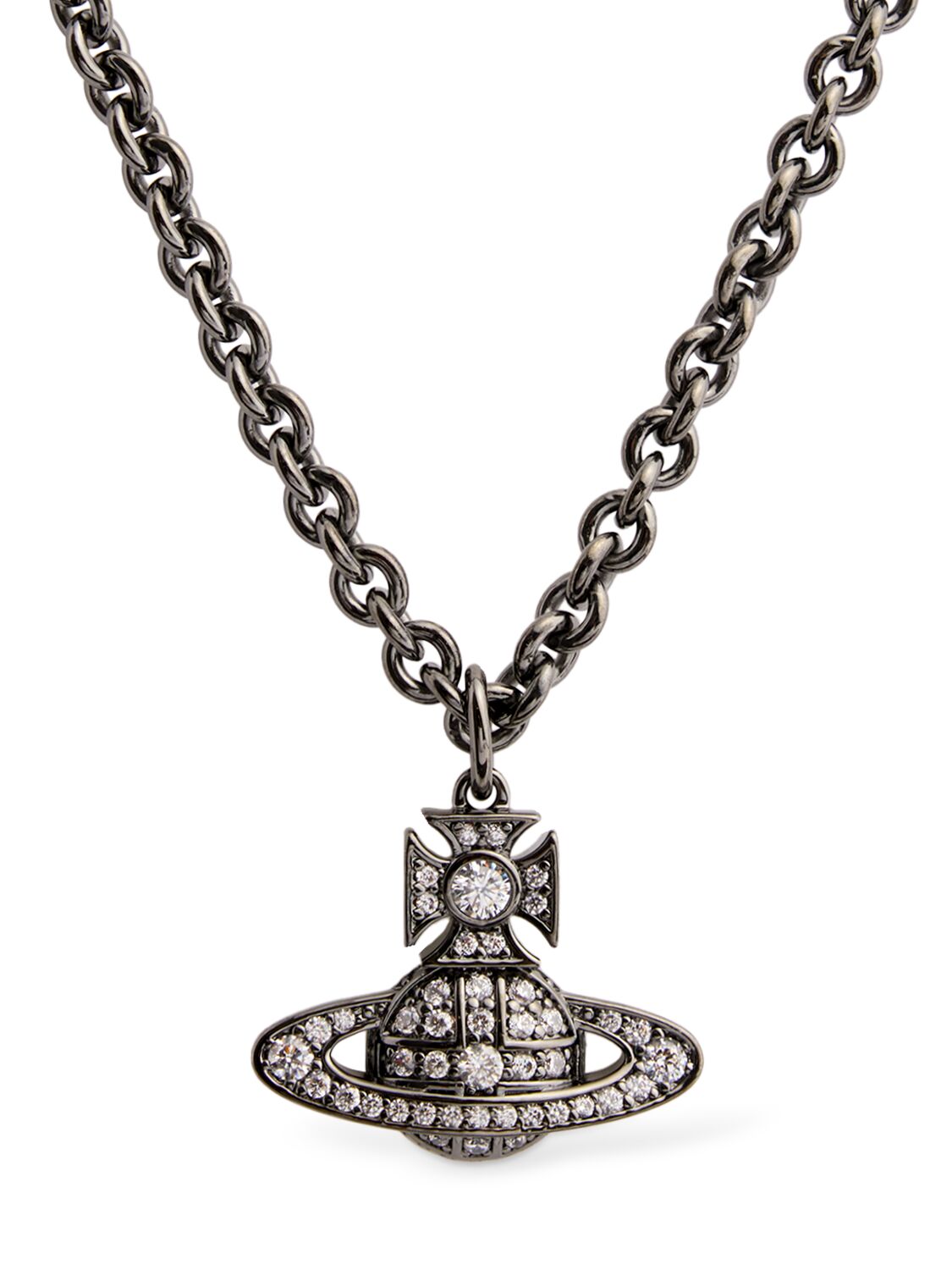 Vivienne Westwood Man. Carmelo Bas Relief Pendant In Black