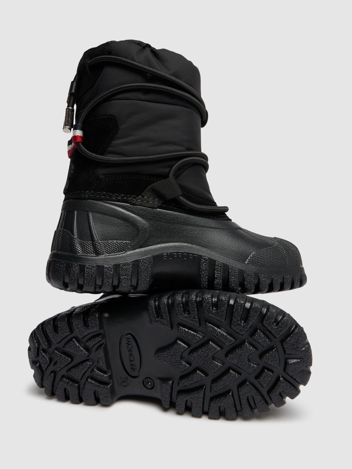 Shop Moncler Chris Nylon Snow Boots In Black